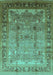 Oriental Turquoise Industrial Rug, urb1012turq