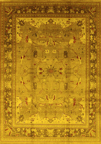 Oriental Yellow Industrial Rug, urb1012yw