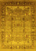 Oriental Yellow Industrial Rug, urb1012yw