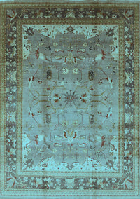 Oriental Light Blue Industrial Rug, urb1012lblu