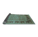 Sideview of Oriental Light Blue Industrial Rug, urb1013lblu