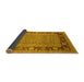 Sideview of Oriental Yellow Industrial Rug, urb1013yw