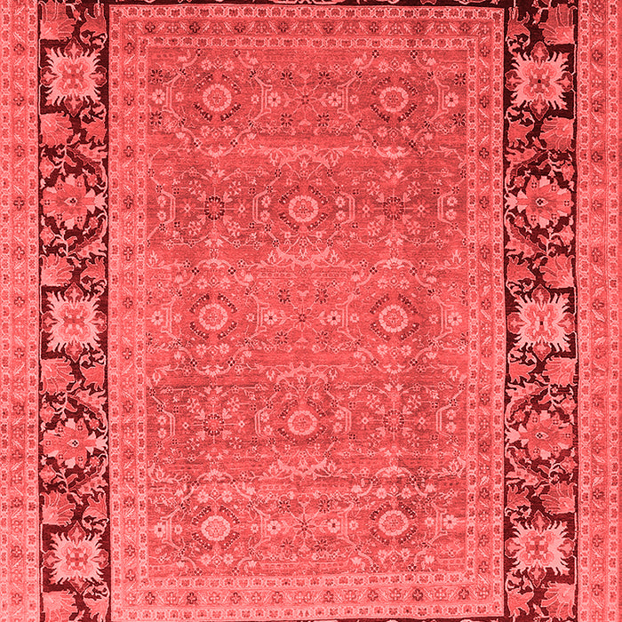 Machine Washable Oriental Red Industrial Rug, wshurb1013red