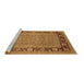 Sideview of Machine Washable Oriental Brown Industrial Rug, wshurb1013brn