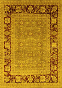 Oriental Yellow Industrial Rug, urb1013yw