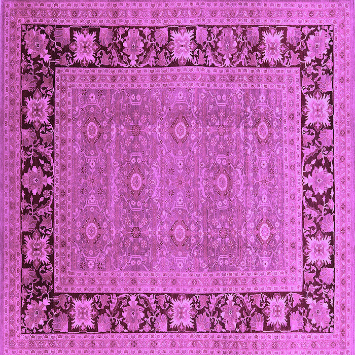 Square Oriental Purple Industrial Rug, urb1013pur