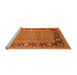 Sideview of Machine Washable Oriental Orange Industrial Area Rugs, wshurb1013org