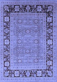 Oriental Blue Industrial Rug, urb1013blu