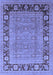 Oriental Blue Industrial Rug, urb1013blu