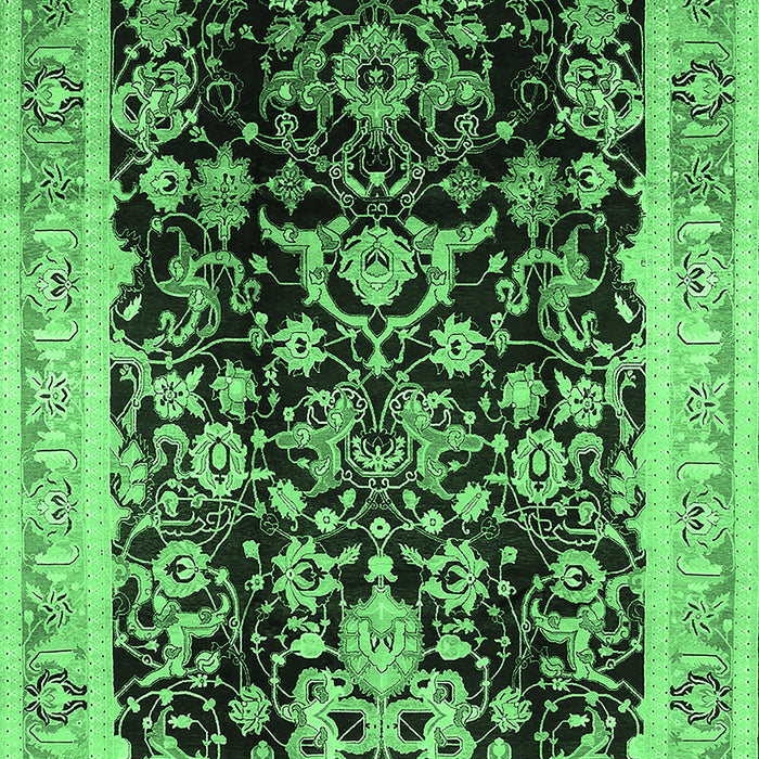 Oriental Emerald Green Industrial Rug, urb1014emgrn