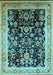 Oriental Light Blue Industrial Rug, urb1014lblu