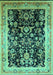 Oriental Turquoise Industrial Rug, urb1014turq