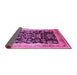 Sideview of Oriental Pink Industrial Rug, urb1014pnk