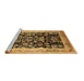 Sideview of Machine Washable Oriental Brown Industrial Rug, wshurb1014brn