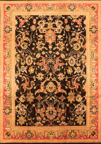 Oriental Orange Industrial Rug, urb1014org