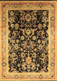 Oriental Brown Industrial Rug, urb1014brn