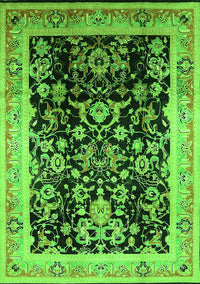 Oriental Green Industrial Rug, urb1014grn