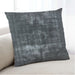 Lifestyle Image of Mid-Century Modern Urban Square Dark Gray Black Throw Pillow, 18 inch by 18 inch, pwurb1015