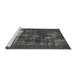Sideview of Machine Washable Oriental Gray Industrial Rug, wshurb1015gry