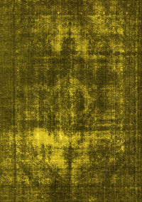 Oriental Yellow Industrial Rug, urb1015yw