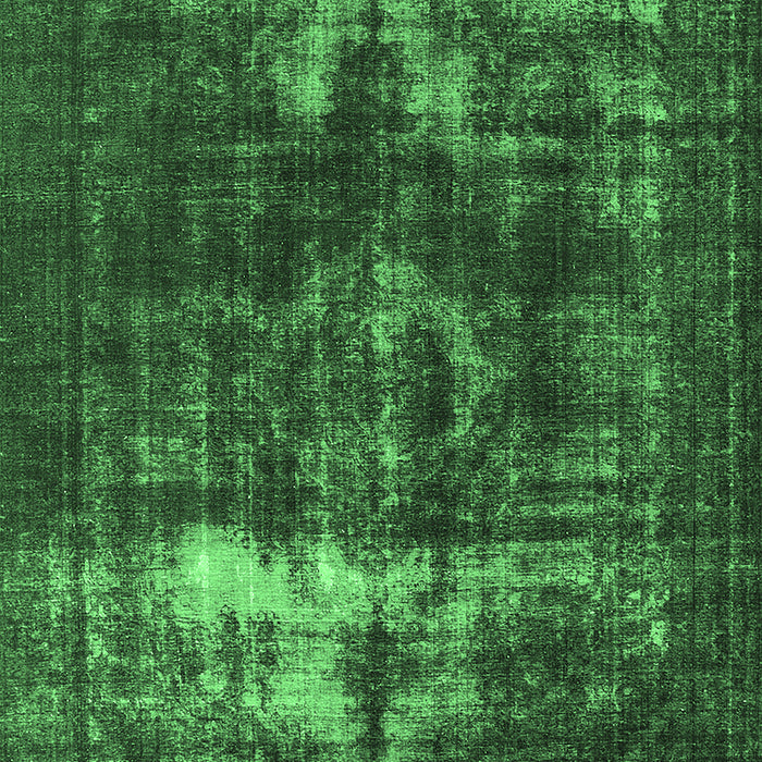 Machine Washable Oriental Emerald Green Industrial Area Rugs, wshurb1015emgrn