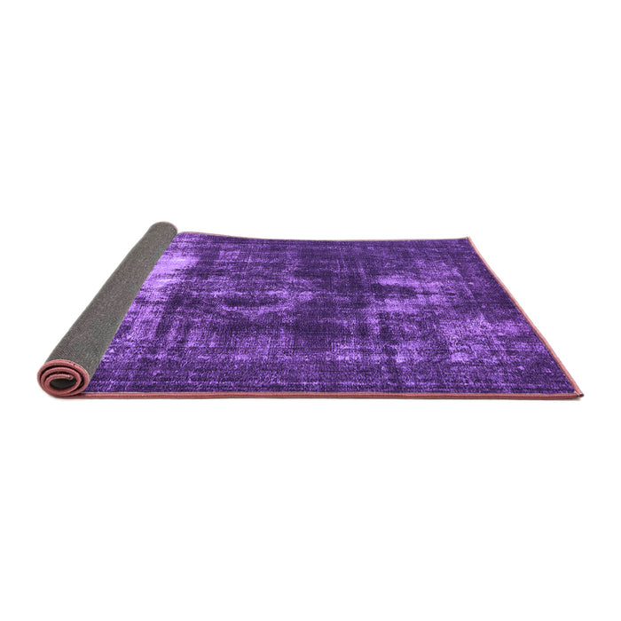 Sideview of Oriental Purple Industrial Rug, urb1015pur