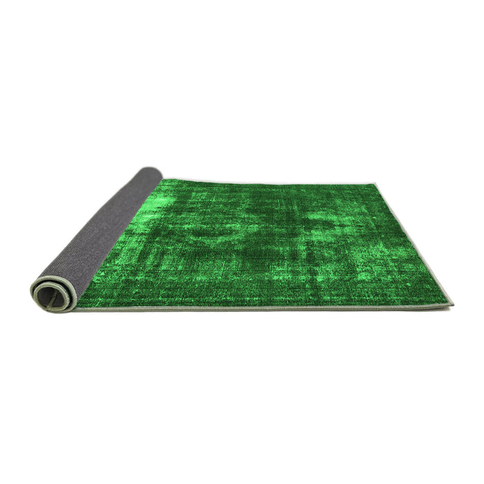 Sideview of Oriental Green Industrial Rug, urb1015grn