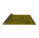 Sideview of Oriental Yellow Industrial Rug, urb1016yw