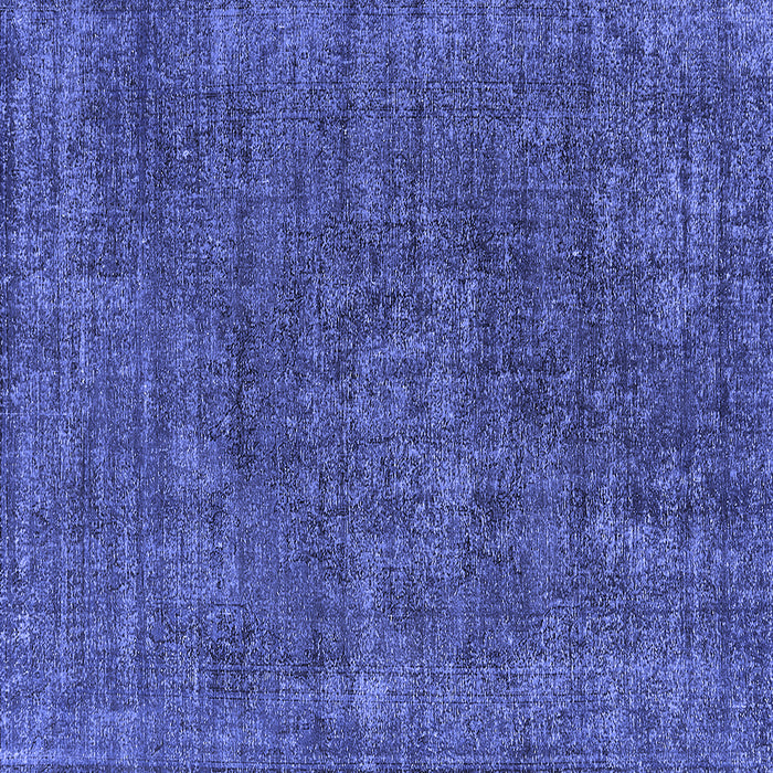 Square Machine Washable Oriental Blue Industrial Rug, wshurb1016blu