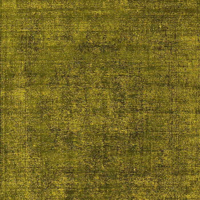 Machine Washable Oriental Yellow Industrial Rug, wshurb1016yw