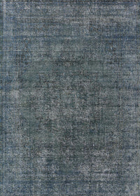 Machine Washable Industrial Modern Dark Blue Grey Blue Rug, wshurb1016