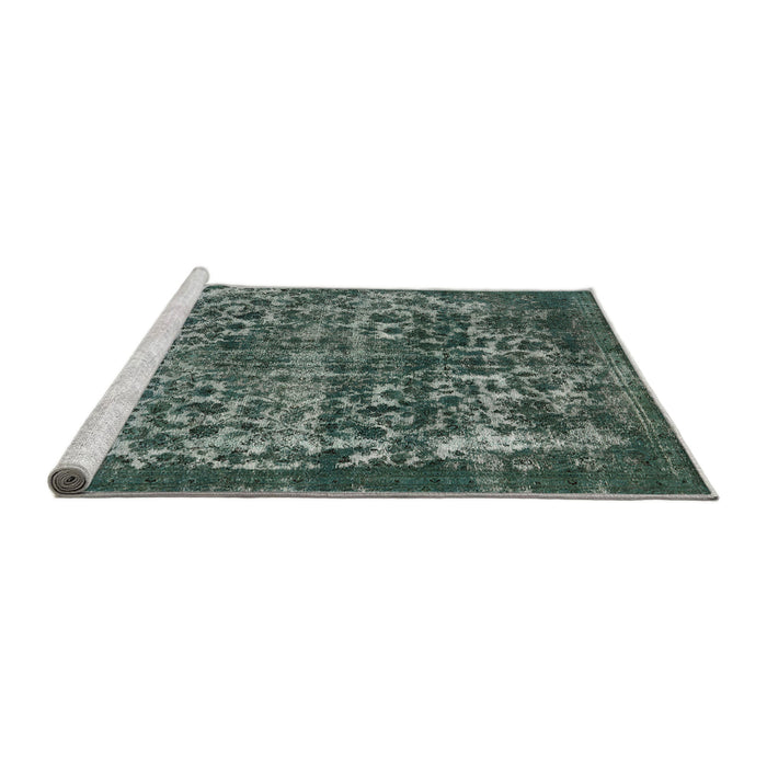 Sideview of Machine Washable Industrial Modern Light Slate Gray Rug, wshurb1017