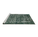 Sideview of Machine Washable Industrial Modern Light Slate Gray Rug, wshurb1017