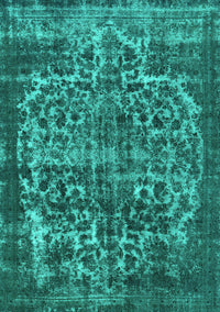 Oriental Turquoise Industrial Rug, urb1017turq