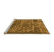 Sideview of Machine Washable Oriental Orange Industrial Area Rugs, wshurb1017org