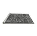 Sideview of Machine Washable Oriental Gray Industrial Rug, wshurb1017gry