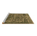 Sideview of Machine Washable Oriental Brown Industrial Rug, wshurb1017brn