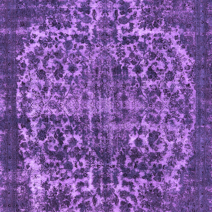 Machine Washable Oriental Purple Industrial Area Rugs, wshurb1017pur