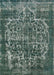 Mid-Century Modern Light Slate Gray Oriental Rug, urb1017