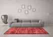 Industrial Red Washable Rugs