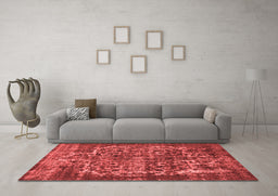 Industrial Red Washable Rugs