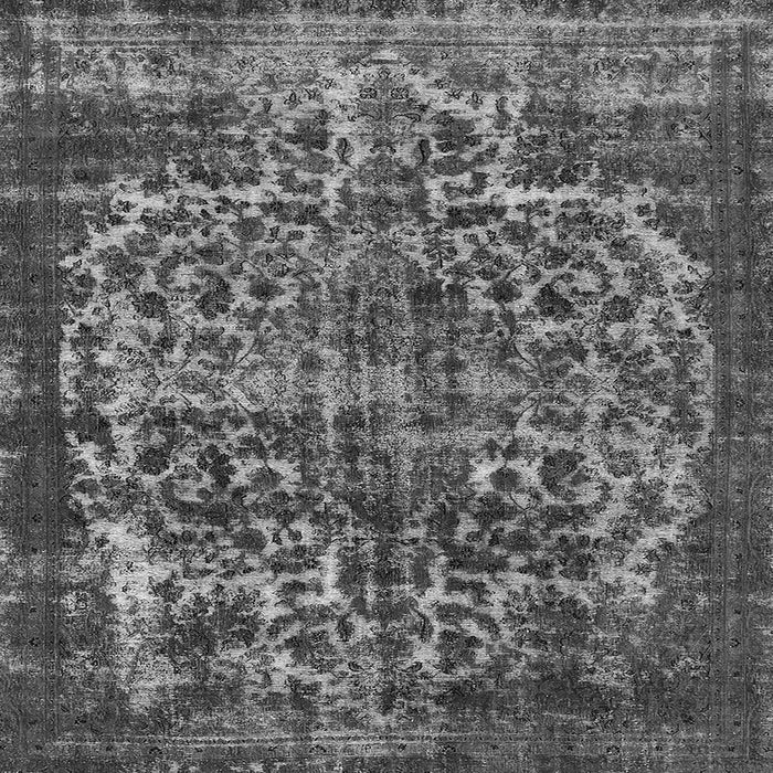 Square Oriental Gray Industrial Rug, urb1017gry
