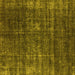 Square Oriental Yellow Industrial Rug, urb1018yw