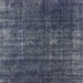 Square Mid-Century Modern Dark Slate Blue Oriental Rug, urb1018