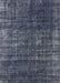 Mid-Century Modern Dark Slate Blue Oriental Rug, urb1018