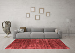 Industrial Red Washable Rugs
