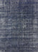 Machine Washable Industrial Modern Dark Slate Blue Rug, wshurb1018