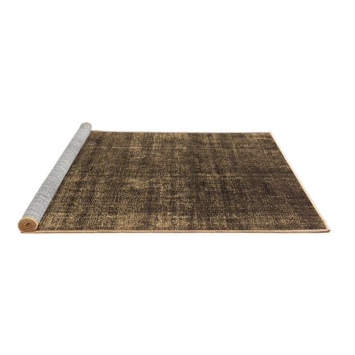 Sideview of Machine Washable Oriental Brown Industrial Rug, wshurb1018brn