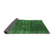 Sideview of Oriental Emerald Green Industrial Rug, urb1018emgrn