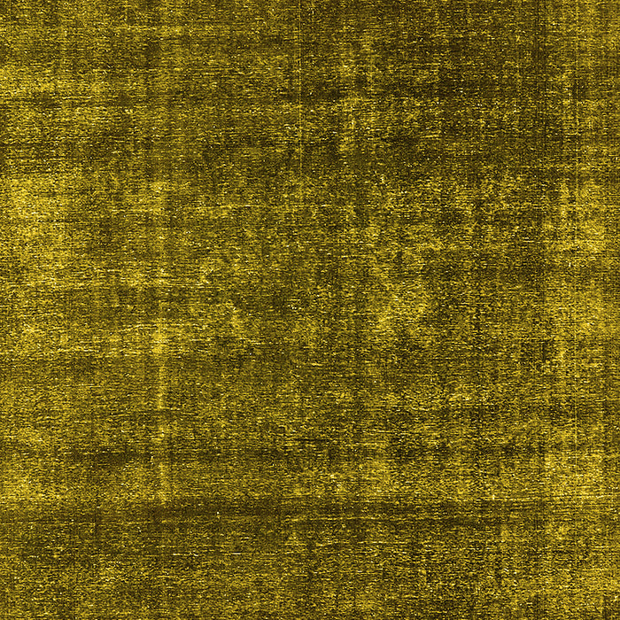 Machine Washable Oriental Yellow Industrial Rug, wshurb1018yw